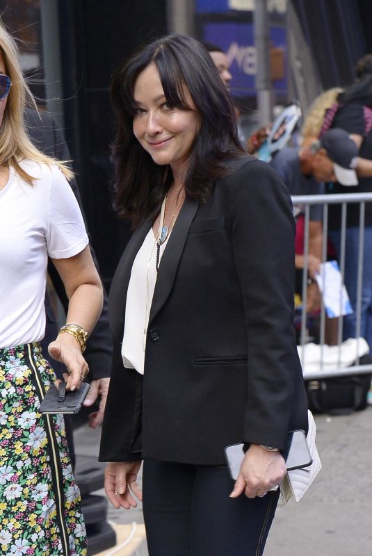 SHANNEN DOHERTY Arrives at Good Morning America in New York  08/05/2019