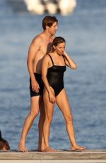 SIENNA MILLER in SWimsuit on Vacation in Saint-Tropez 08/07/2019