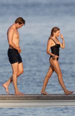 SIENNA MILLER in SWimsuit on Vacation in Saint-Tropez 08/07/2019