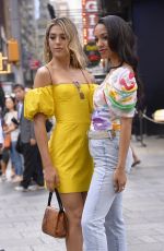 SISTINE ROSE STALLONE and CORINNE FOXX Arrves at Good Morning America in New York 08/05/2019