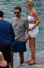 SOFIA RICHIE and Scott Disick Out in Portofino 08/13/2019