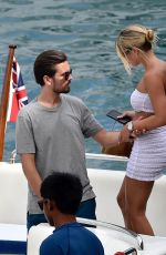 SOFIA RICHIE and Scott Disick Out in Portofino 08/13/2019