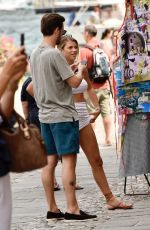 SOFIA RICHIE and Scott Disick Out in Portofino 08/13/2019
