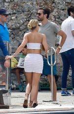 SOFIA RICHIE and Scott Disick Out in Portofino 08/13/2019