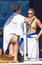 SOFIA RICHIE in Bikini at a Yacht in Positano 08/08/2019