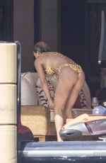 SOFIA RICHIE in Bikini at a Yacht in Positano 08/08/2019