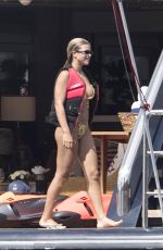SOFIA RICHIE in Bikini at a Yacht in Positano 08/08/2019