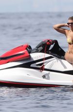 SOFIA RICHIE in Bikini at a Yacht in Positano 08/08/2019