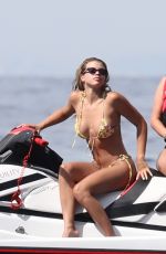 SOFIA RICHIE in Bikini at a Yacht in Positano 08/08/2019