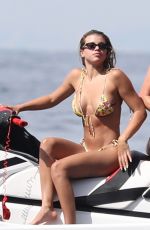 SOFIA RICHIE in Bikini at a Yacht in Positano 08/08/2019