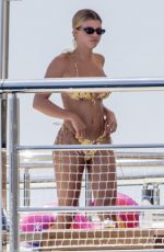 SOFIA RICHIE in Bikini at a Yacht in Positano 08/08/2019