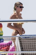 SOFIA RICHIE in Bikini at a Yacht in Positano 08/08/2019