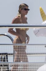 SOFIA RICHIE in Bikini at a Yacht in Positano 08/08/2019