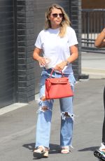 SOFIA RICHIE in Ripped Jeans Out Shopping in Beverly Hills 08/03/2019