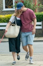 SOPHIE RUNDLE and Matt Stokoe Out with Their Dog in London 08/17/2019