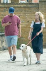 SOPHIE RUNDLE and Matt Stokoe Out with Their Dog in London 08/17/2019