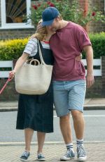 SOPHIE RUNDLE and Matt Stokoe Out with Their Dog in London 08/17/2019