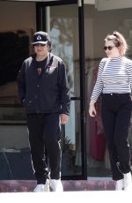 SOPHIE SIMMONS and Her Father Gene Simmons Out for Breakfast in Los Angeles 08/01/2019