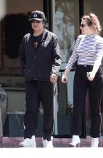 SOPHIE SIMMONS and Her Father Gene Simmons Out for Breakfast in Los Angeles 08/01/2019