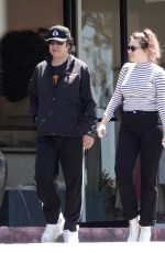 SOPHIE SIMMONS and Her Father Gene Simmons Out for Breakfast in Los Angeles 08/01/2019