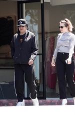 SOPHIE SIMMONS and Her Father Gene Simmons Out for Breakfast in Los Angeles 08/01/2019