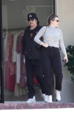 SOPHIE SIMMONS and Her Father Gene Simmons Out for Breakfast in Los Angeles 08/01/2019
