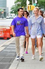 SOPHIE TURNER and Joe Jonas Out in New York 08/16/2019
