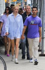 SOPHIE TURNER and Joe Jonas Out in New York 08/16/2019