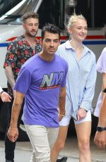 SOPHIE TURNER and Joe Jonas Out in New York 08/16/2019