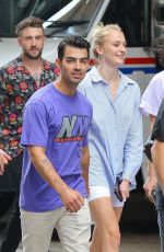 SOPHIE TURNER and Joe Jonas Out in New York 08/16/2019