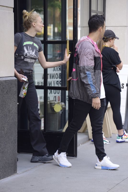 SOPHIE TURNER and Joe Jonas Out in New York 08/27/2019