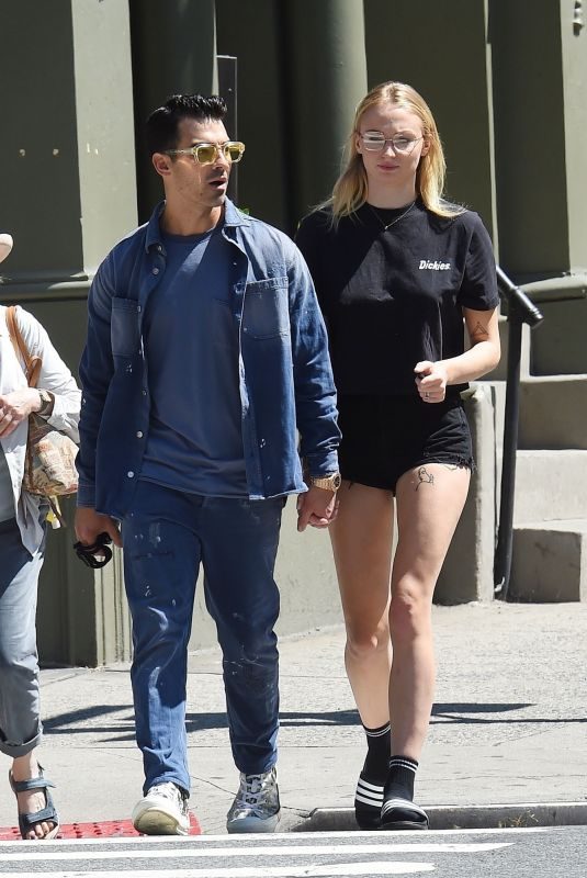 SOPHIE TURNER and Joe Jonas Out in New York 08/29/2019