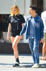 SOPHIE TURNER and Joe Jonas Out Kissing in New York 08/29/2019
