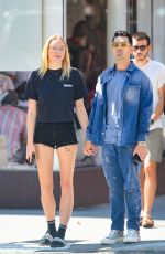 SOPHIE TURNER and Joe Jonas Out Kissing in New York 08/29/2019