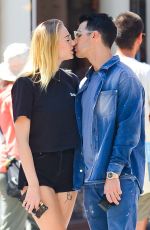 SOPHIE TURNER and Joe Jonas Out Kissing in New York 08/29/2019