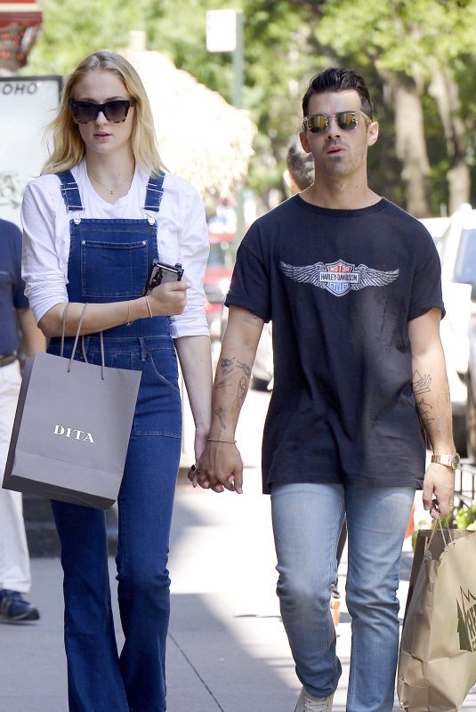 SOPHIE TURNER and Joe Jonas Shopping at Dita and Rei Stores in New York 08/26/2019