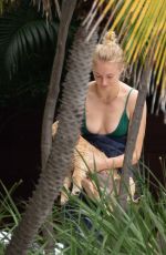 SOPHIE TURNER and PRIYANKA CHOPRA in Swimwear at a Pool in Miami 08/03/2019