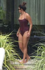 SOPHIE TURNER and PRIYANKA CHOPRA in Swimwear at a Pool in Miami 08/03/2019