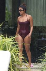 SOPHIE TURNER and PRIYANKA CHOPRA in Swimwear at a Pool in Miami 08/03/2019