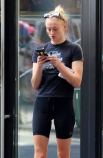 SOPHIE TURNER Out and About in New York 08/19/2019