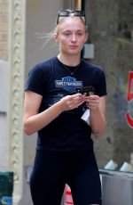 SOPHIE TURNER Out and About in New York 08/19/2019
