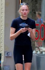 SOPHIE TURNER Out and About in New York 08/19/2019