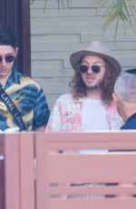 SOPHIE TURNER, PRIYANKA CHOPRA and Nick and Joe Jonas Leaves Their House in Miami 08/08/2019