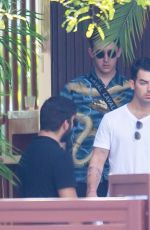 SOPHIE TURNER, PRIYANKA CHOPRA and Nick and Joe Jonas Leaves Their House in Miami 08/08/2019