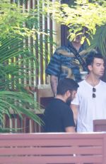 SOPHIE TURNER, PRIYANKA CHOPRA and Nick and Joe Jonas Leaves Their House in Miami 08/08/2019