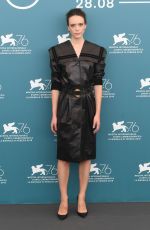 STACY MARTIN at 76th Venice Film Festival in Jury Photocall 08/28/2019
