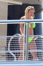 STASSIE KARANIKOLAOU in Bikini at a Yacht in Positano 08/08/2019