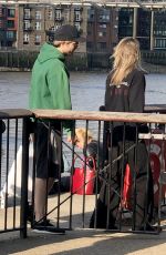 SUKI WATERHOUSE and Robert Pattinson Out in London 08/14/2019