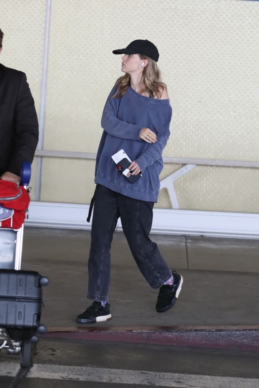 SUKI WATERHOUSE at LAX Airport in Los Angeles 07/31/2019