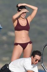 TAHNEE ATKINSON in Bikini at a Yacht in Porto Cervo 08/11/2019